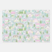 クリスマスハウス ラッピングペーパーシート (正面)