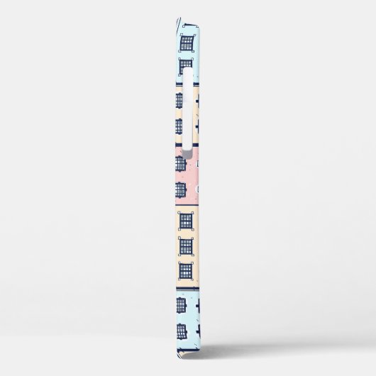 クリスマスハウス、ヴィンテージフェスティバルパターン。 Case-Mate iPhoneケース (裏面 / 左)