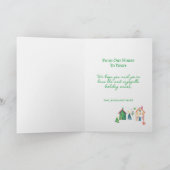 クリスマスハウス 幸せなホリデーシーズン シーズンカード (内部)