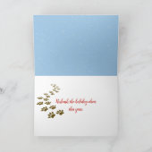 クリスマスハウンドッグもつれた光 カード (内部)