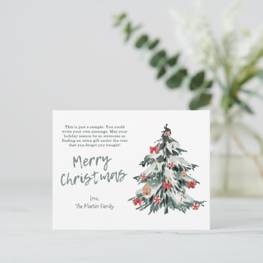 クリスマスハガキのグリーティングカード シーズンポストカード (スタンド正面)