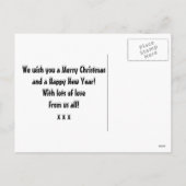 クリスマスハガキのマルワインの黒板 シーズンポストカード (裏面)