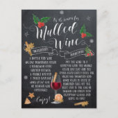 クリスマスハガキのマルワインの黒板 シーズンポストカード (正面)