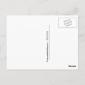 クリスマスハガキ（シルエット付き）出生 ポストカード (裏面)