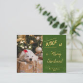 クリスマスハガキ(子犬Ver.) シーズンポストカード (スタンド正面)