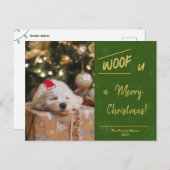 クリスマスハガキ(子犬Ver.) シーズンポストカード (正面/裏面)