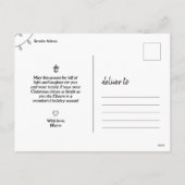 クリスマスハガキ(子犬Ver.) シーズンポストカード (裏面)