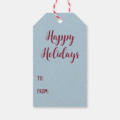 クリスマスハグズテディベアと雪だるま ギフトタグ