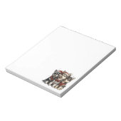 クリスマスハスキー犬 ノートパッド (回転)