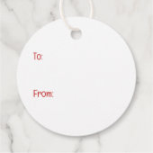 クリスマスハスキー犬 フェイバータグ (裏面)