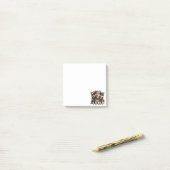 クリスマスハスキー犬 ポストイット (デスク上)