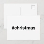 クリスマスハッシュタグ ポストカード (正面/裏面)
