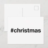 クリスマスハッシュタグ ポストカード (正面/裏面)