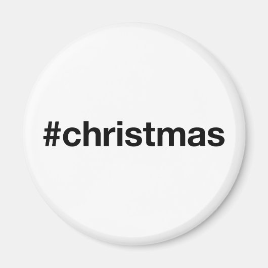 クリスマスハッシュタグ マグネット (正面)