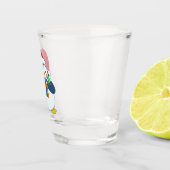 クリスマスハットにギフトを入れたペンギン ショットグラス (右)