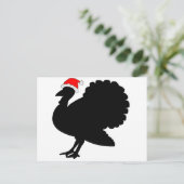 クリスマスハットの七面鳥 シーズンポストカード (スタンド正面)