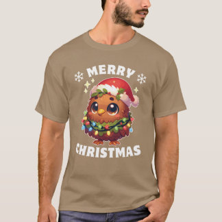 クリスマスハットクリスマスフェアリーのライトキウイフレンド Tシャツ