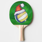 クリスマスハットバレーボール 卓球ラケット (正面)