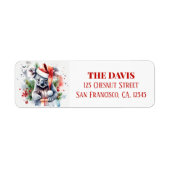 クリスマスハットフェスティバルコアラ ラベル (正面)