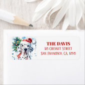 クリスマスハットフェスティバルダルマチア – 差出人住所 ラベル (インサイチュ)