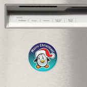 クリスマスハットマンガが描かれた可愛いペンギン マグネット (インサイチュ (食洗機))