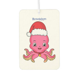 クリスマスハットマンガを着た可愛いハッピータコ カーエアーフレッシュナー
