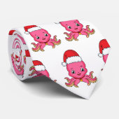 クリスマスハットマンガを着た可愛いハッピータコ ネクタイ (ロール)