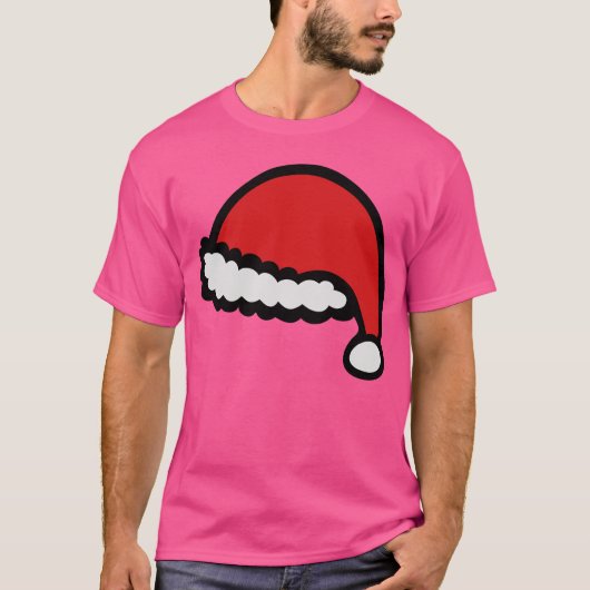 クリスマスハットレトロ Tシャツ (正面)