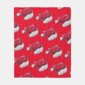 クリスマスハット フリースブランケット (正面)