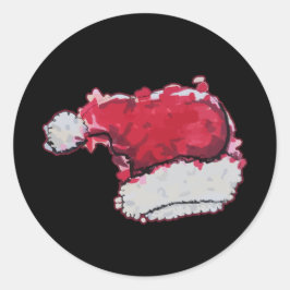 クリスマスハット ラウンドシール