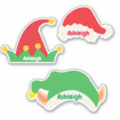 クリスマスハットIDシール シール (正面)