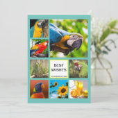 クリスマスハッピーおもしろいファミリーフォトカード カード (スタンド正面)