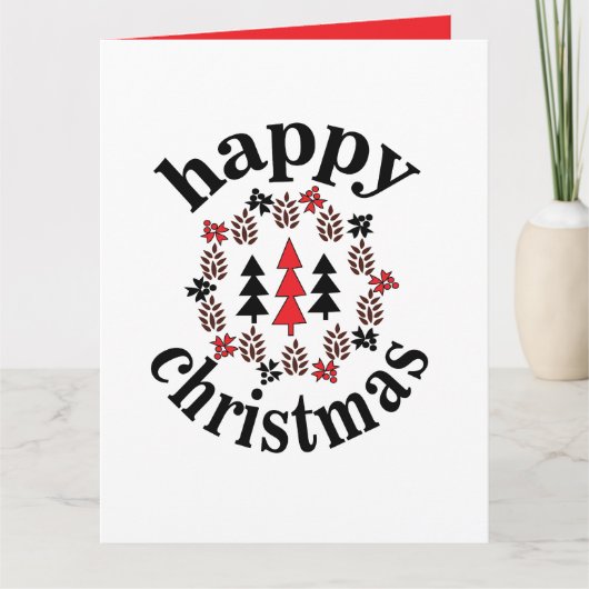 クリスマスハッピークリスマス カード (正面)