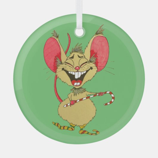 クリスマスハッピーダンス！ ガラスオーナメント (正面)