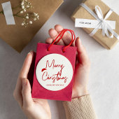 クリスマスハッピーニューイヤーのシール ラウンドシール