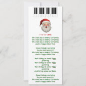 クリスマスハッピーニューイヤーキャロルカード (裏面)