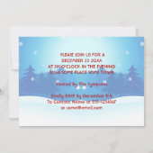 クリスマスハッピーバースデーイエス漫画スタイル 招待状 (裏面)