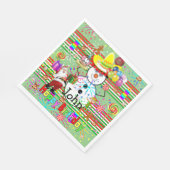 クリスマスハッピーバースデー紙ナプキンスメリー、 スタンダードランチョンナプキン (角)