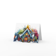 クリスマスハッピーブライトイラストレーション