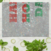 クリスマスハッピーホラ日 キッチンタオル (折り畳み)