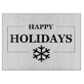 クリスマスハッピーホリデーカスタムメリークリスマス カッティングボード (正面)