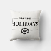 クリスマスハッピーホリデーカスタムメリークリスマス クッション (裏面)