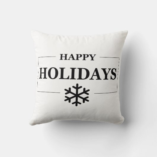 クリスマスハッピーホリデーカスタムメリークリスマス クッション (裏面)