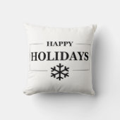 クリスマスハッピーホリデーカスタムメリークリスマス クッション (正面)