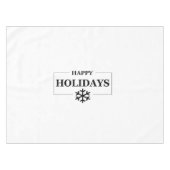 クリスマスハッピーホリデーカスタムメリークリスマス テーブルクロス (正面(横))