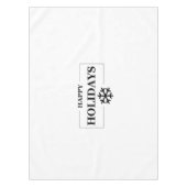 クリスマスハッピーホリデーカスタムメリークリスマス テーブルクロス (正面)