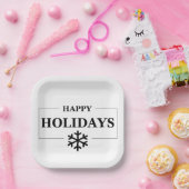 クリスマスハッピーホリデーカスタムメリークリスマス ペーパープレート (パーティー)