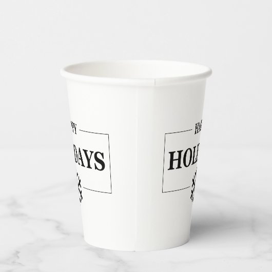 クリスマスハッピーホリデーカスタムメリークリスマス 紙コップ (右)