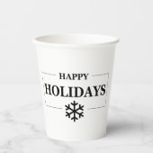 クリスマスハッピーホリデーカスタムメリークリスマス 紙コップ (正面)