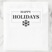 クリスマスハッピーホリデーカスタムメリークリスマス 長方形シール (バッグ)